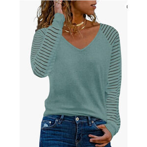 WEESO Womens Long Sleeve top size Large